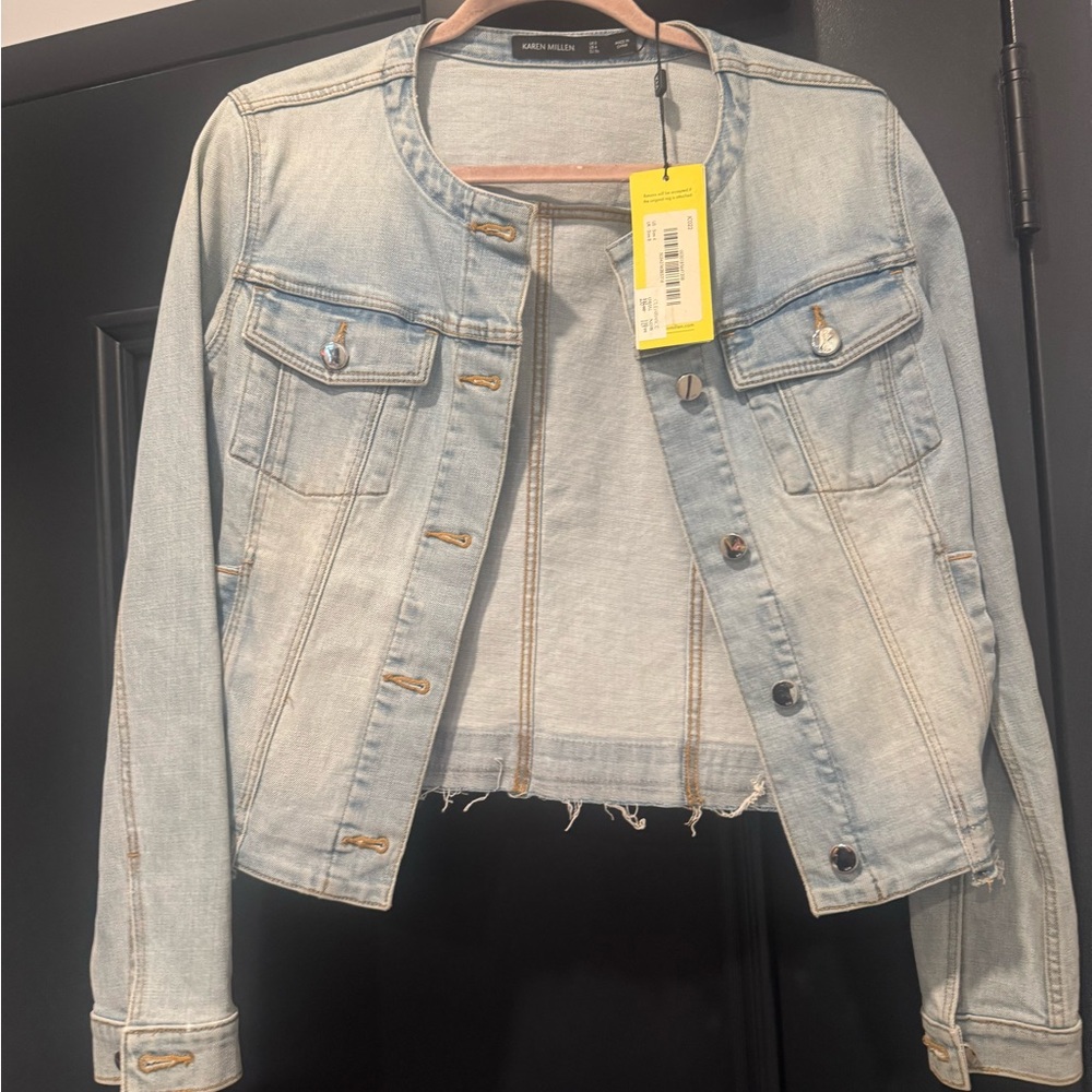 Karen Millen Light Blue Jean Jacket
